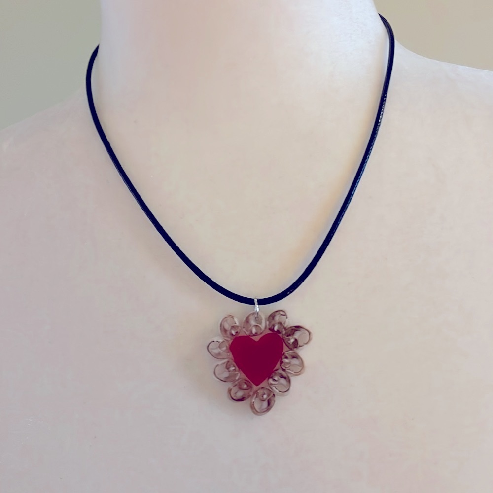 HAND CRAFTED PENDANT CORD NECKLACE SEASHELL HEART CHOKER BOHO CHARM MEDALLION - Picture 4 of 11